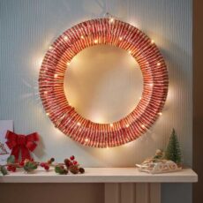 5050642104883 1 Red Gold Light Up Braided Christmas Wreath.jpg